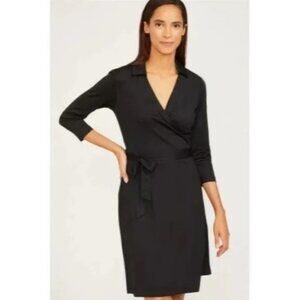 J MCLAUGHLIN Black Lila Wrap Dress NWT Size Large